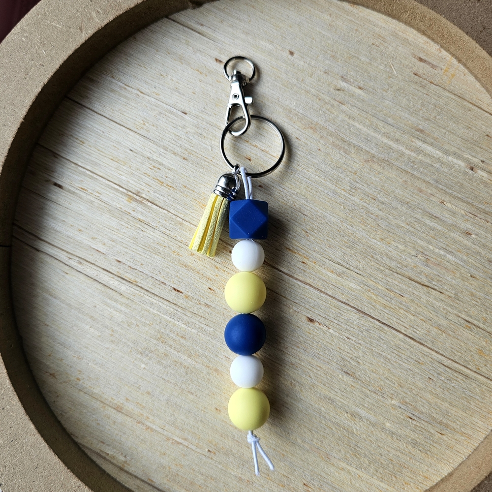 Colorful Beaded Keychain for Kids